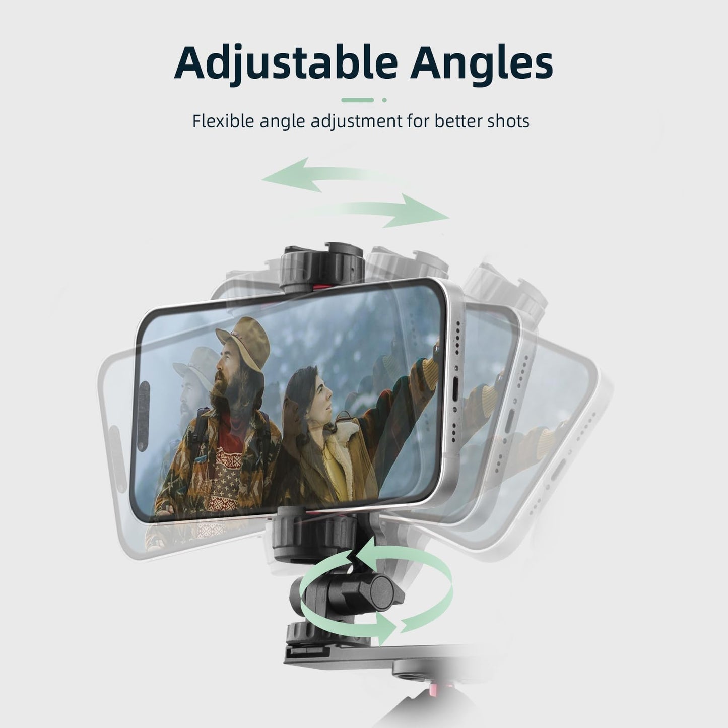 BRDRC Pocket 3 Phone Holder Mount, Metal Expansion Adapter Phone Clip with 1/4” Screw and Cold Shoe for DJI Osmo Pocket 3 Creator Combo Accessories