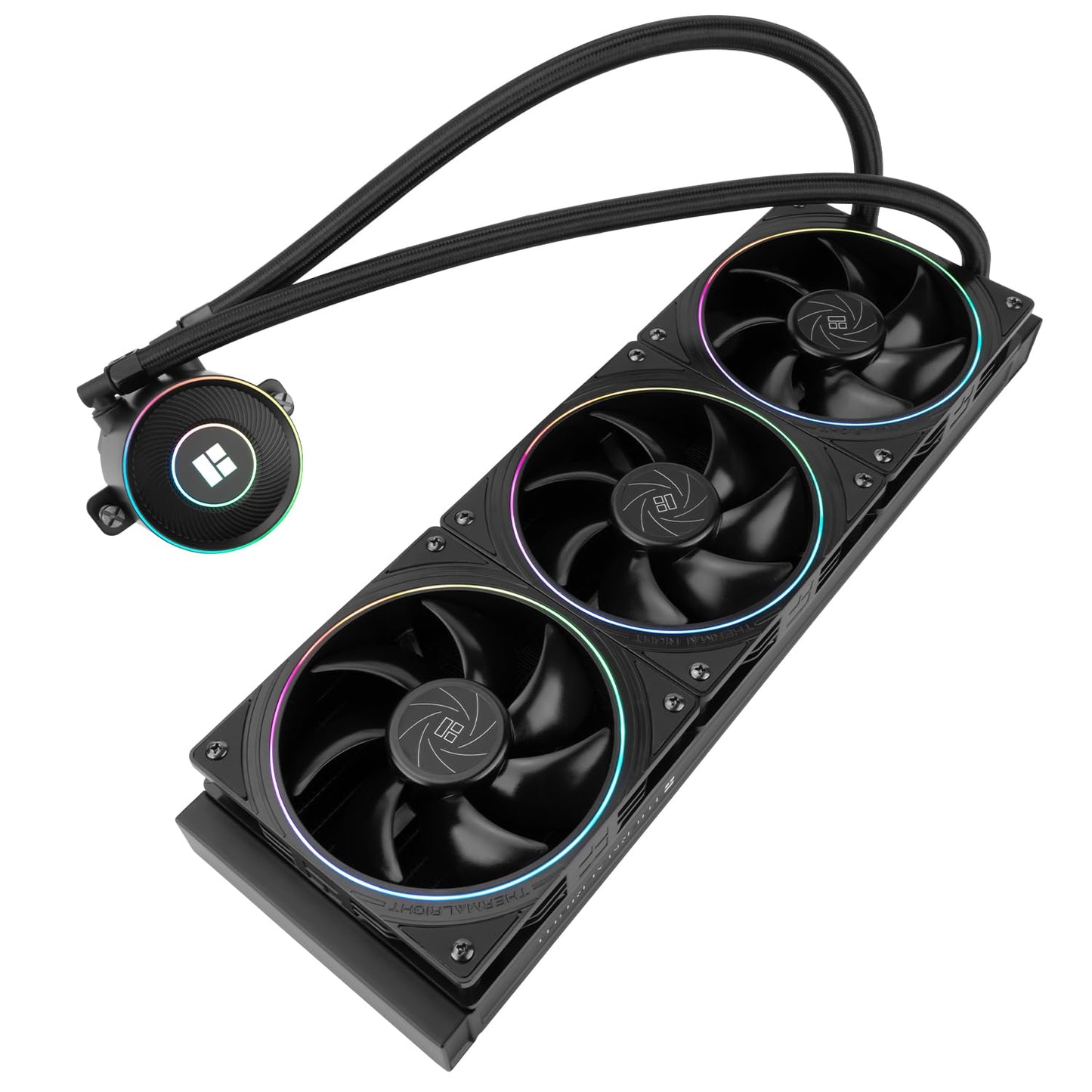 Thermalright Aqua Elite 360 V5 ARGB Black AIO CPU Cooler, ARGB PWM Cooler Fans with 2000RPM, for Intel Lga1150/1151/1155/1156/1200/1700/1851, AMD