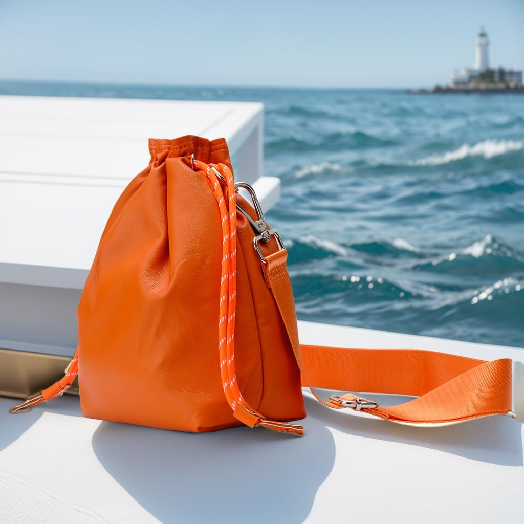 Bowan Small Camera Bag,Camera casing bag,Soft Cute Camera Pouch Handbag compatible with Mirrorless Cameras/Nikon/Canon/Sony/Fuji Camera Case (orange