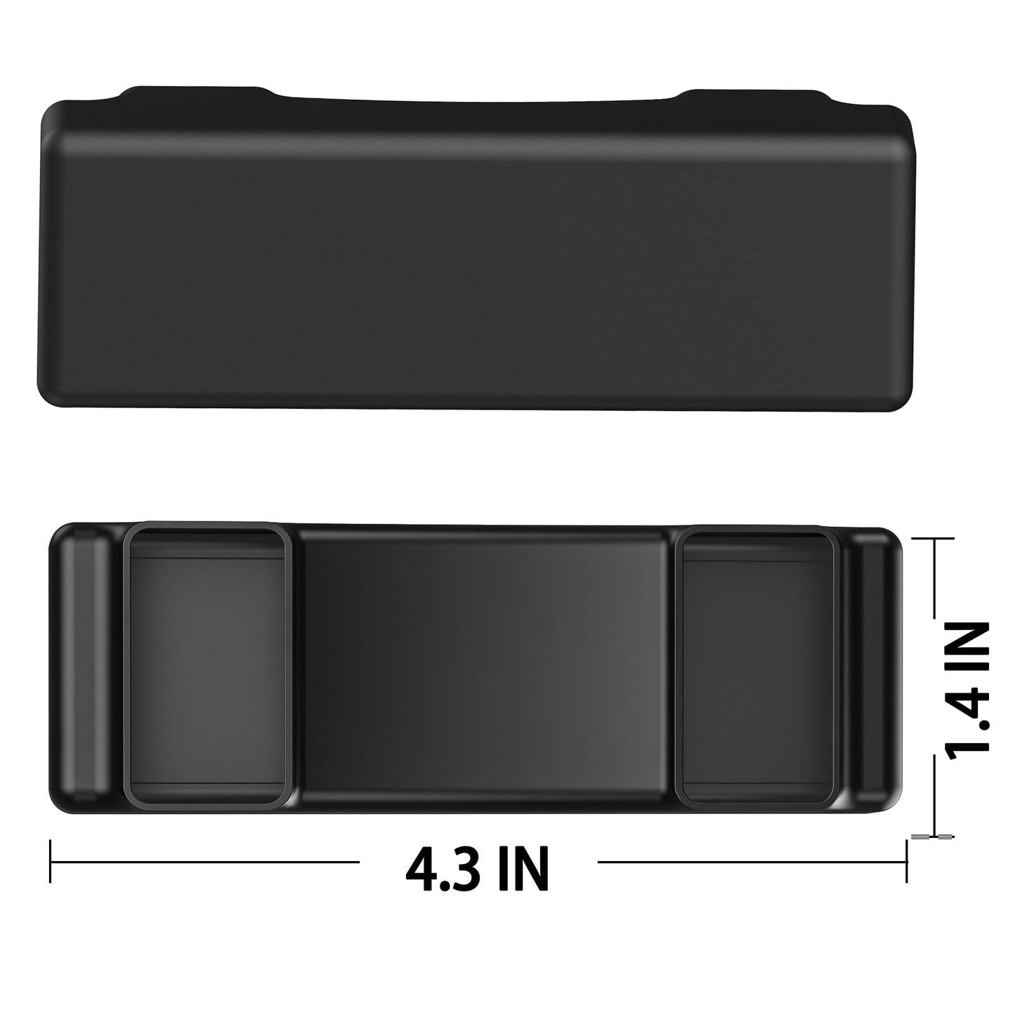2 Packs Skin for SunPass Pro, SunPass Portable, UNI Pass, and Rectangular EZ Pass. Discreet Transponder Cover with Suction Cups (2)
