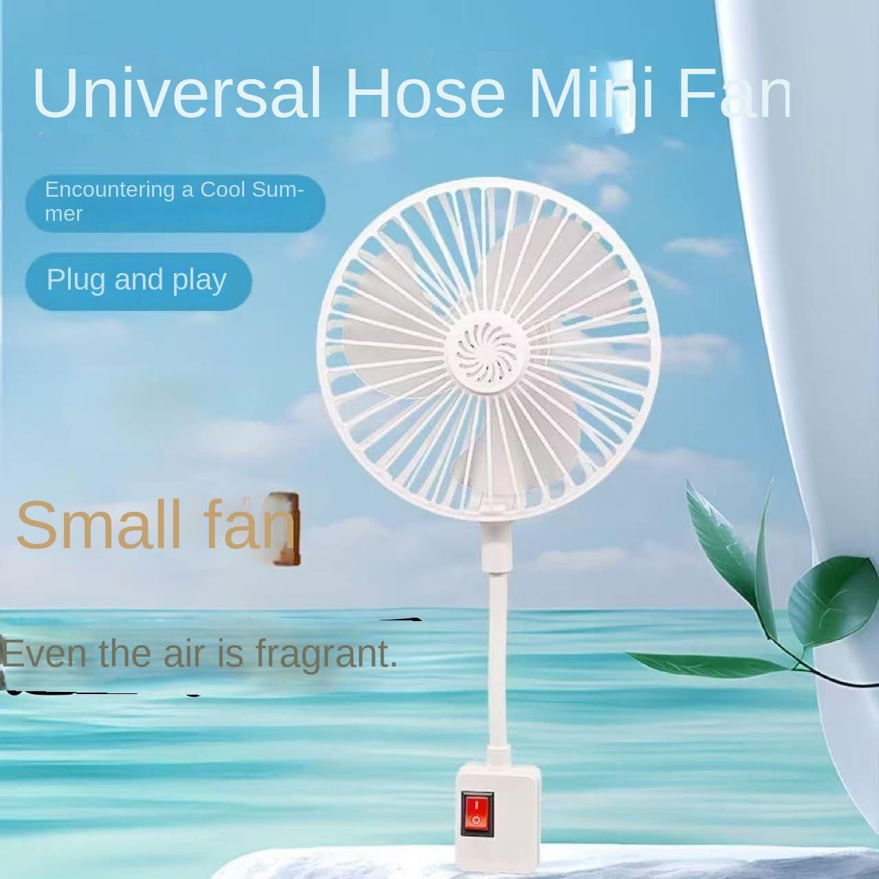 THJKLAQPO Aromatherapy Small Fan Portable Silent Artifact Universal Small Whirlwind Household Bedroom Three Plug Integrated Fan