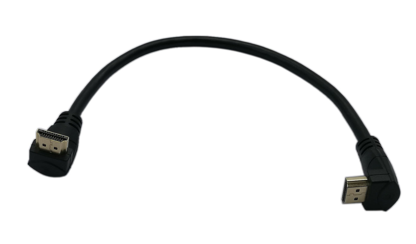 zdyCGTime 1 Feet HDMI Up to Up Angle 90 Degree Vertical Right Cable -Supports 4K@60Hz, High Speed, HDMI 2.0 Ready - UHD, Ethernet & Audio Return