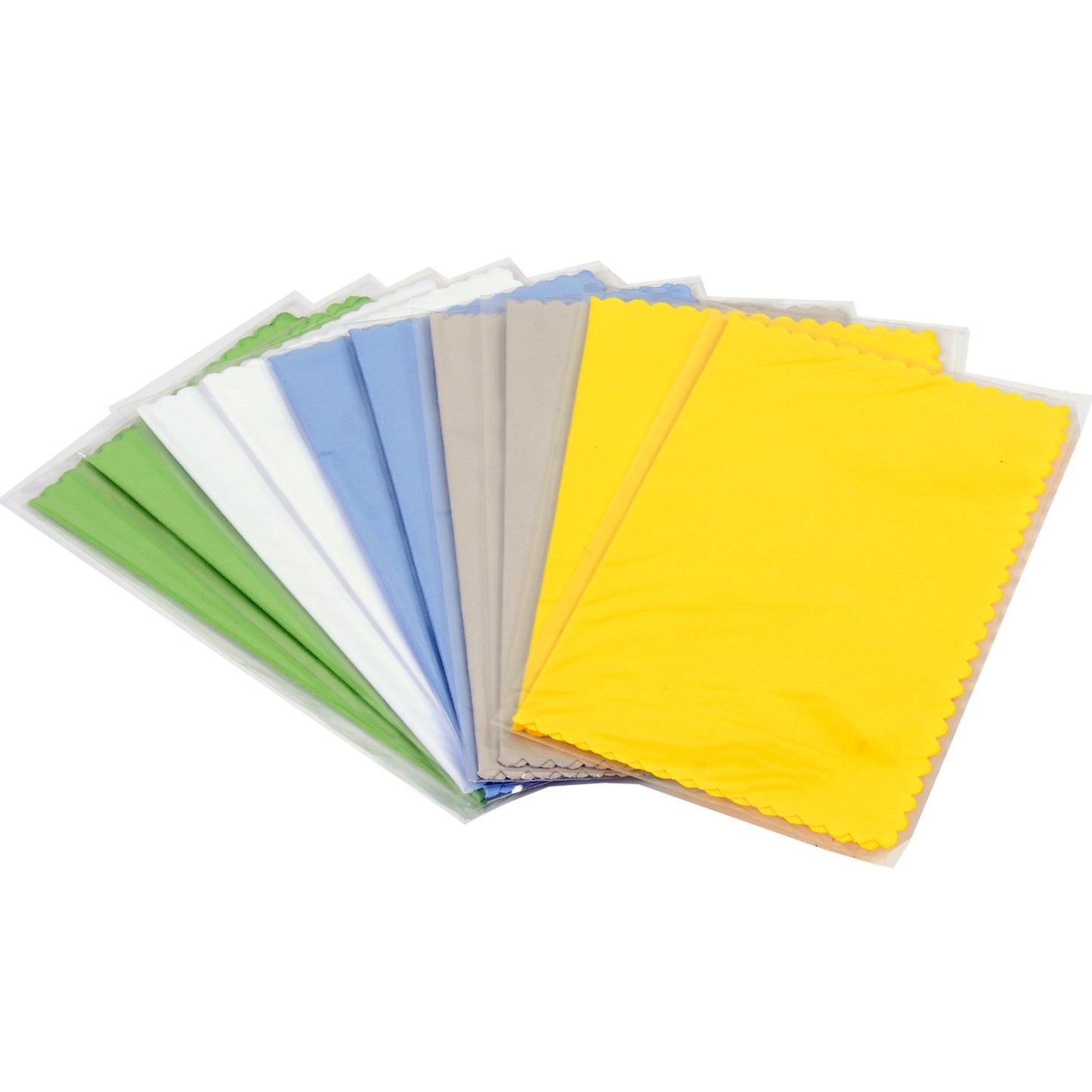 ColorYourLife 10-Pack Microfiber Cleaning Cloths for Smart Phones, Laptops, Tablets, Lenses, LCD Monitor, TV, Camera, Eyeglasses, Optics etc in Retail