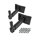 BIGalleons HW-339 Speaker Wall Mount, Wall Mount Speakers Brackets Support up to 100lbs Swivel & Tilt, PA Speaker Wall Mount for Large Speakers