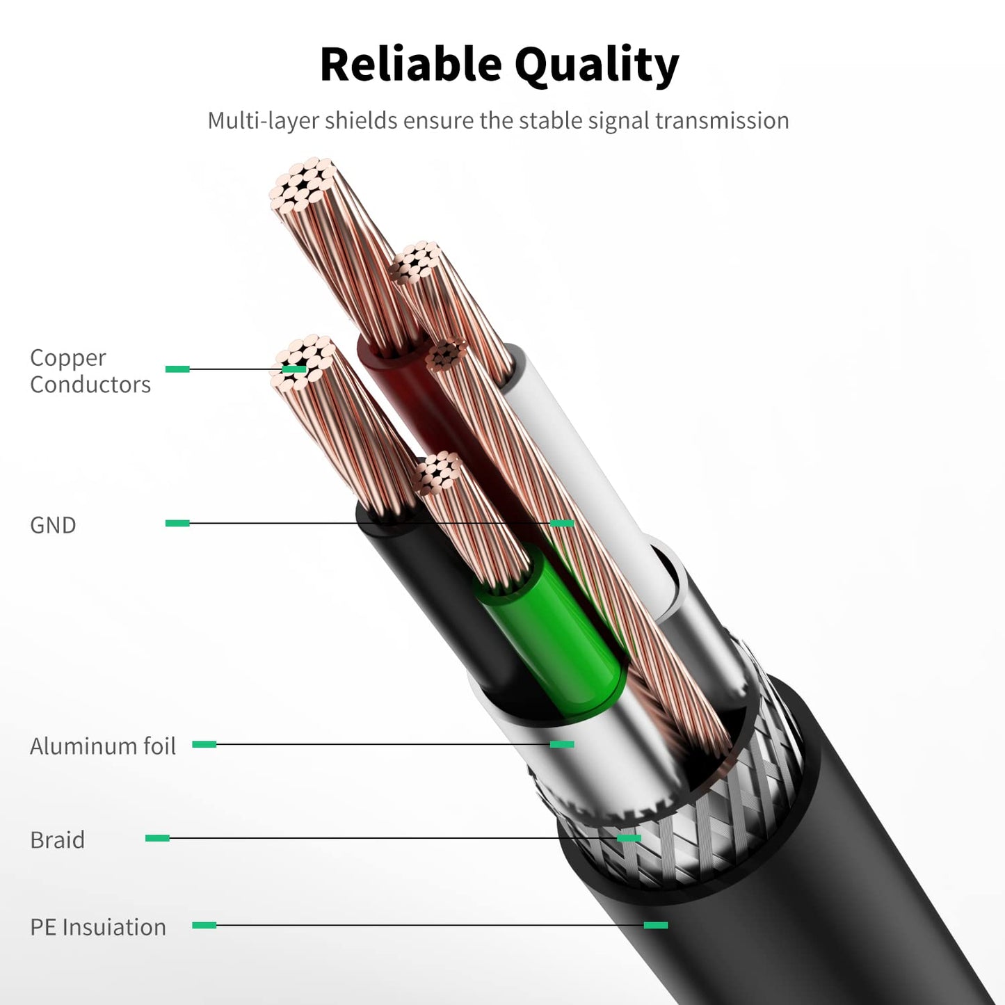 XXONE 30ft USB Cable - Type A-Male to B-Male, Gold-Plated for Printer/Scanner