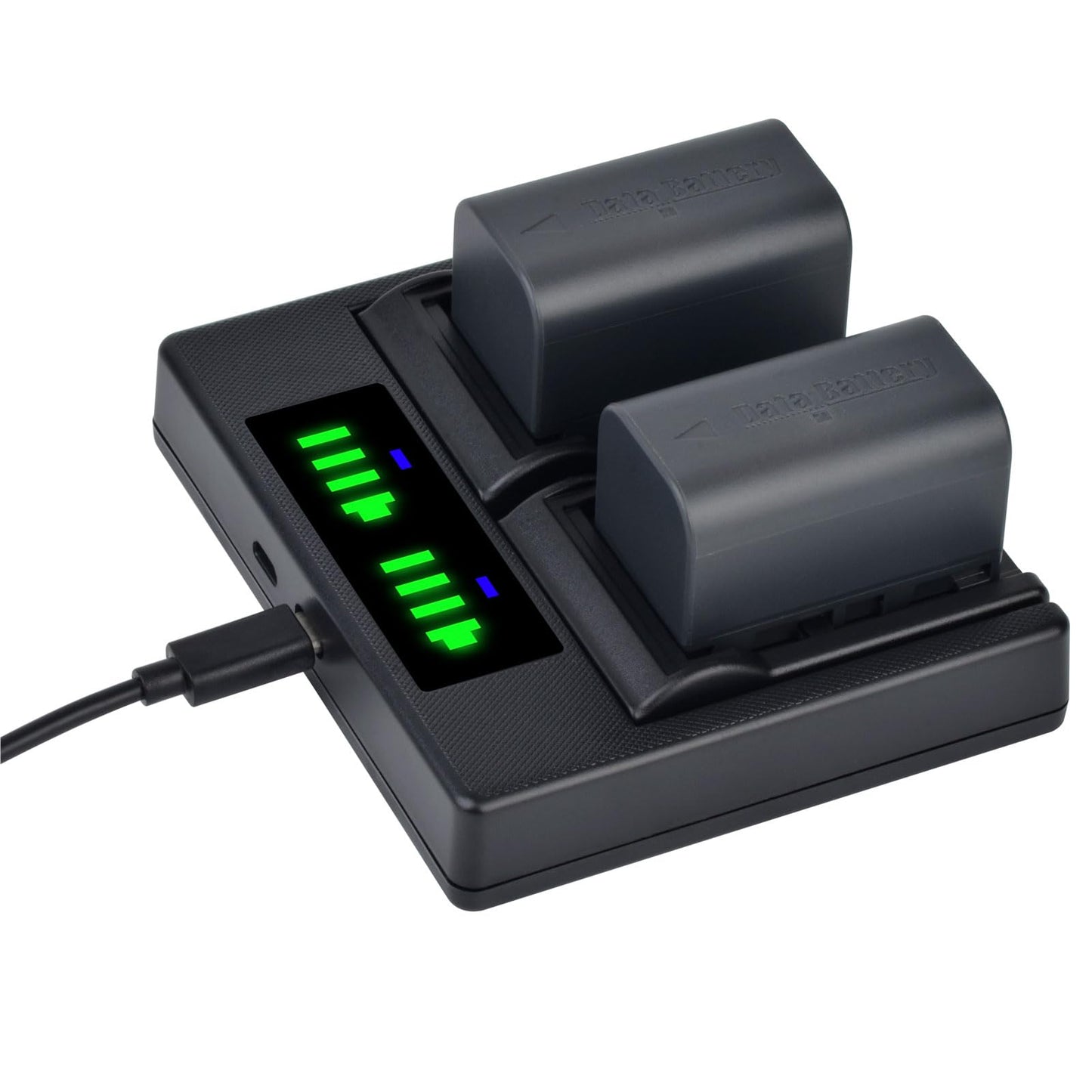 Batmax 2Pcs 2500mAh BN-VF815 Battery + Quick LED USB Charger with Type C Port for JVC BN-VF815 BN-VF815U and JVC Everio GZ-MG130 148 150 155 175 255