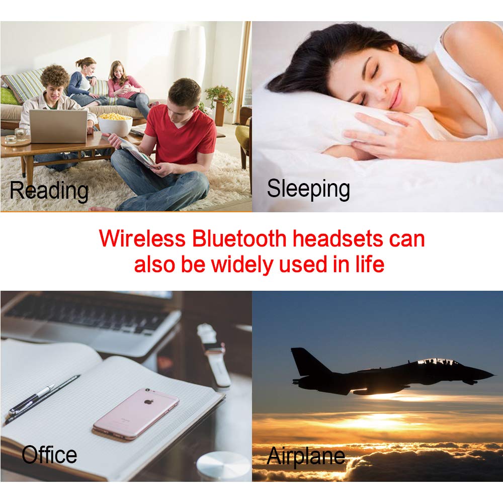Ururtm Sleeping Headphones Earphones, Soft Comfortable Silicone Noise Isolating Earbuds with Mic Earplugs for Nighttime, Insomnia, Travel, Sport…