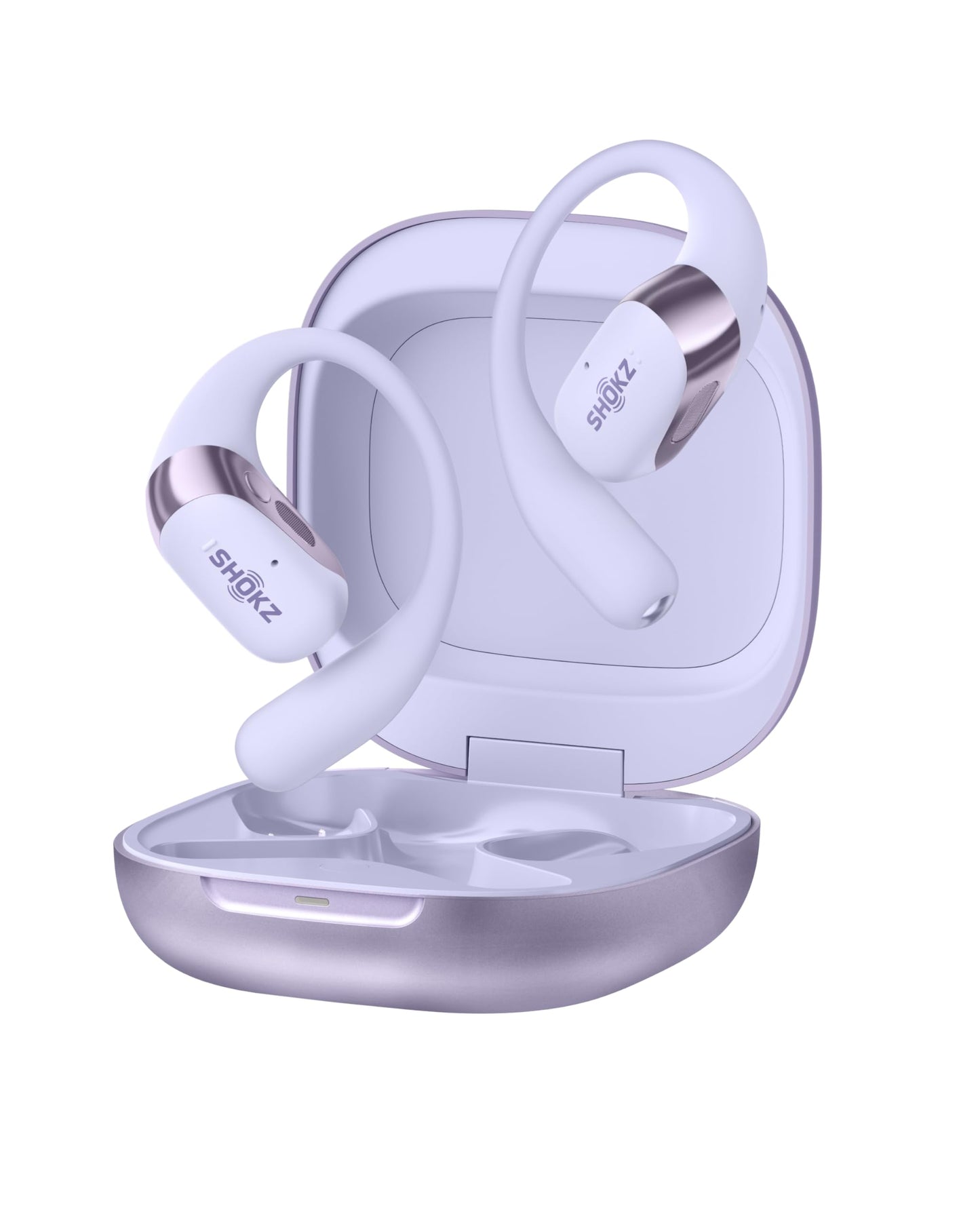 SHOKZ OpenFit 2+ Open-Ear Earbuds, Purple, Dolby Audio,Wireless Charging
