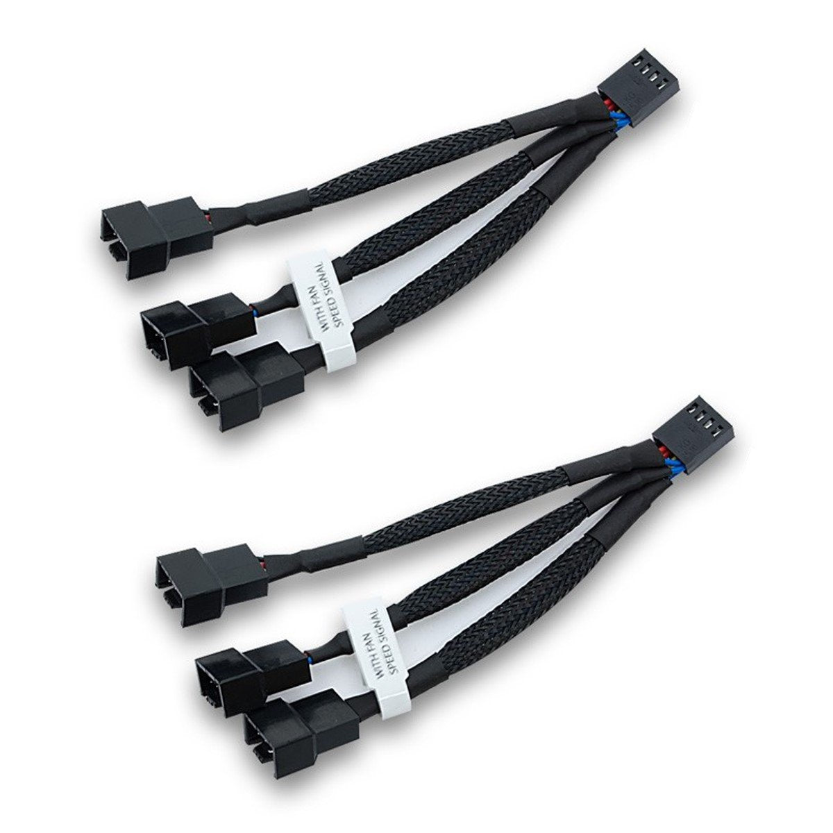 EKWB EK-Cable Y-Splitter 3-Fan PWM, 10cm, 2-Pack