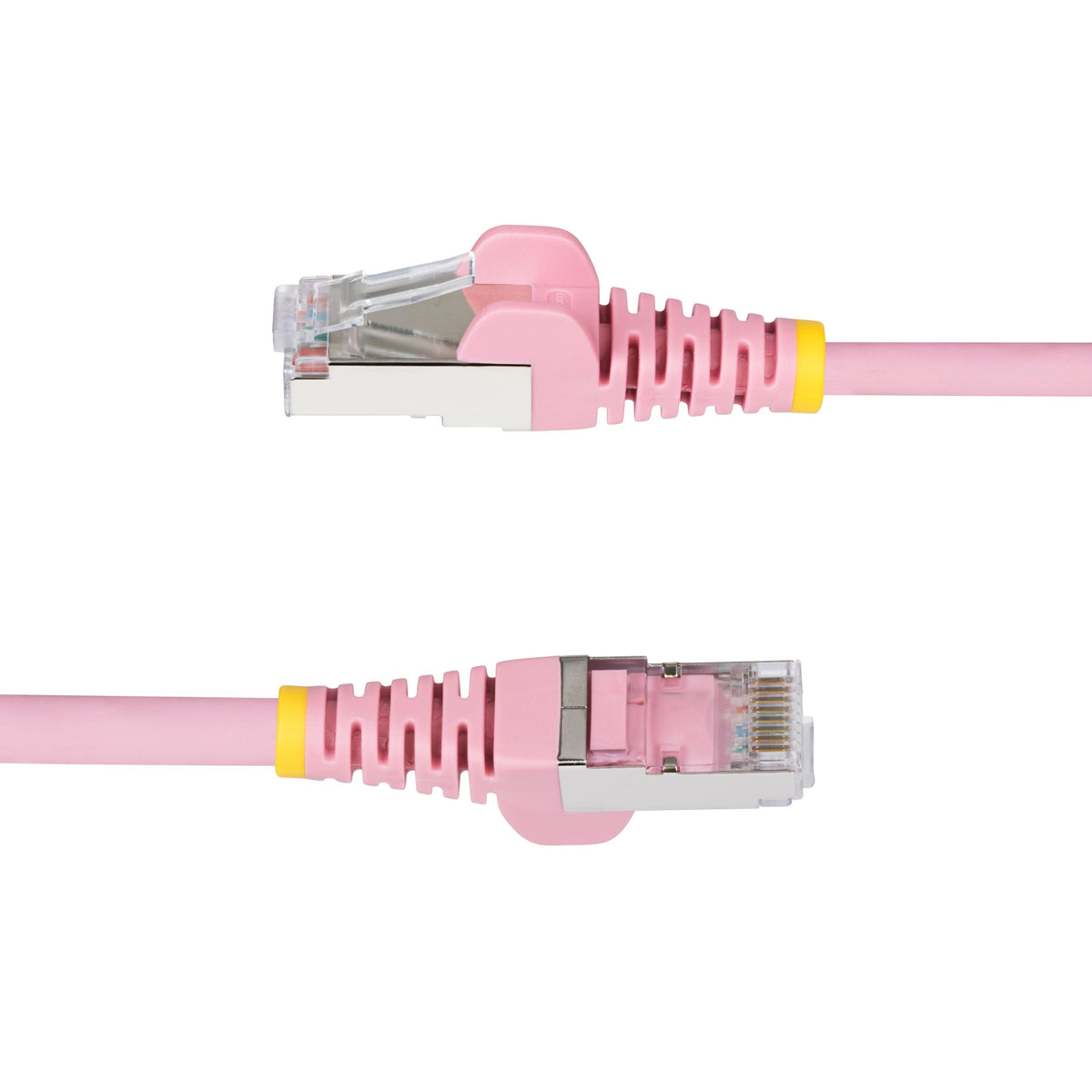 StarTech 25ft Cat6a Snagless Ethernet Cable, S/FTP, 100W PoE++, LSZH, Pink