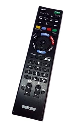 Replaced Remote Control Compatible for KDL-50W800B XBR-55X850B XBR-65X900B XBR-65X950B KDL65X830B Smart LED HDTV with 3D and Netflix Button