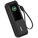 Geiomoo Soft Silicone Case for Anker Laptop Power Bank 25000mAh, Flexible Scratch Resistant Cover (Black)
