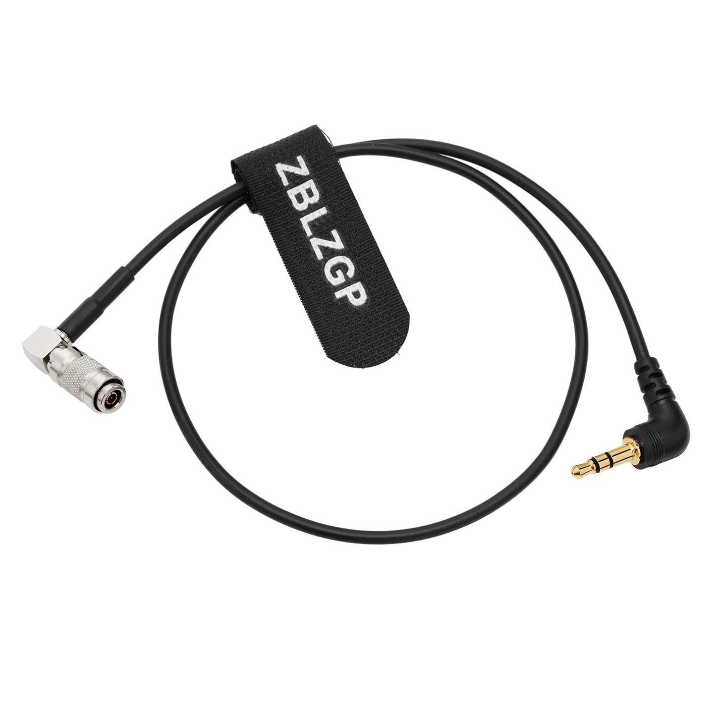 ZBLZGP Timecode Cable DIN 1.0 2.3 BNC to Right Angle 3.5mm Jack UltraSync ONE Mic-Level Timecode Cable for DSLR Cameras