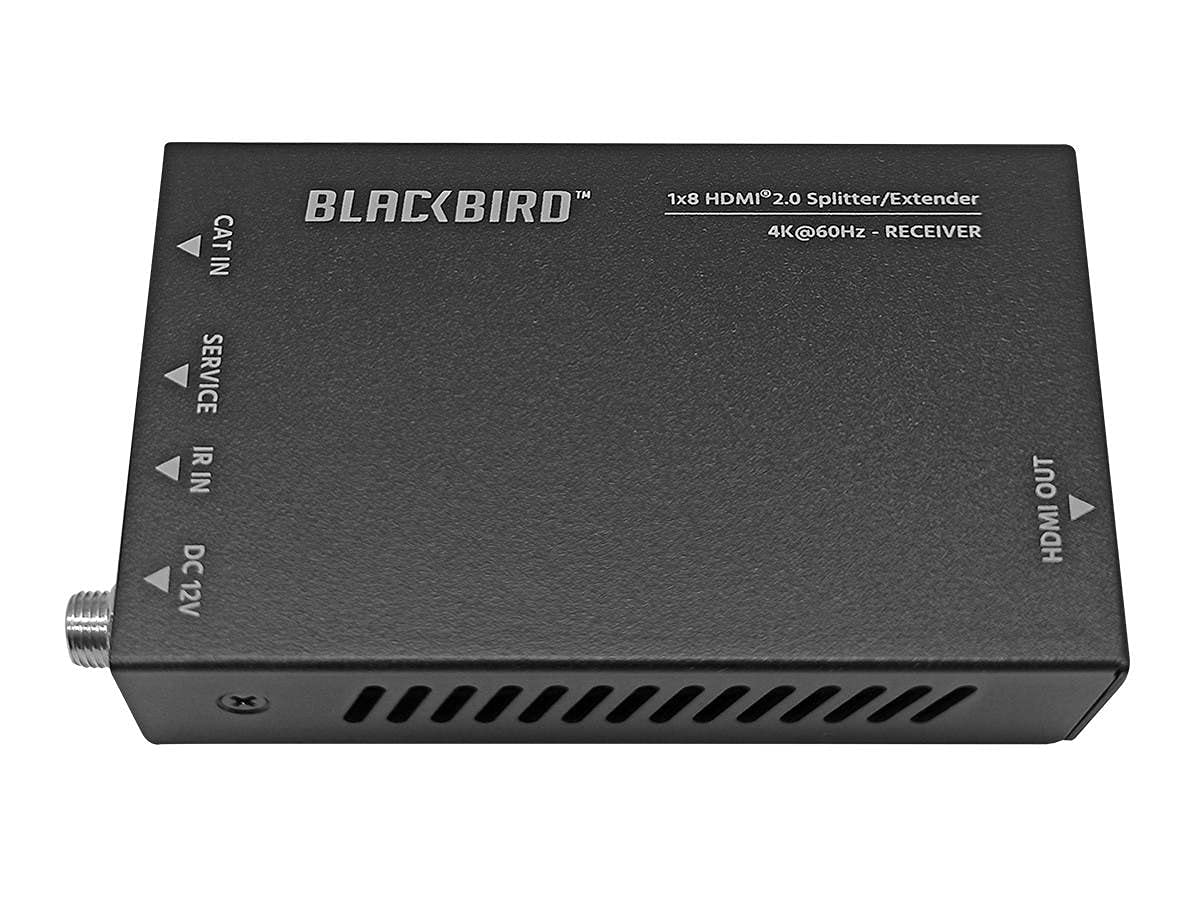 Monoprice 4K HDMI 2.0 1x8 Splitter Extender Kit - Up to 60 Meters 4K@60Hz, 18Gbps, HDR10, HDR10+, Dolby Vision, Hyper Log‑Gamma, HDCP 2.2, HDMI Loop