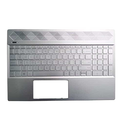 Laptop Replacement Keyboard Compatible for HP Pavilion 15-CW 15-CS 15-CS0025CL 15-CS1053OD TPN-Q208 TPN-Q210 L24752-001 L24753-001 Silver US Layout