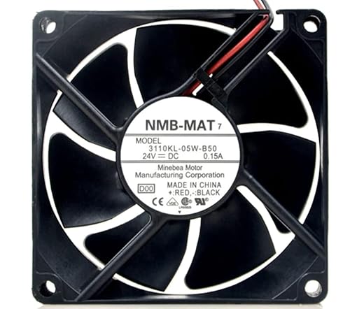 for 3110KL-05W-B50 Fan 24V 0.15A 80×80×25mm 2-wire/2-pin Cooling Fan