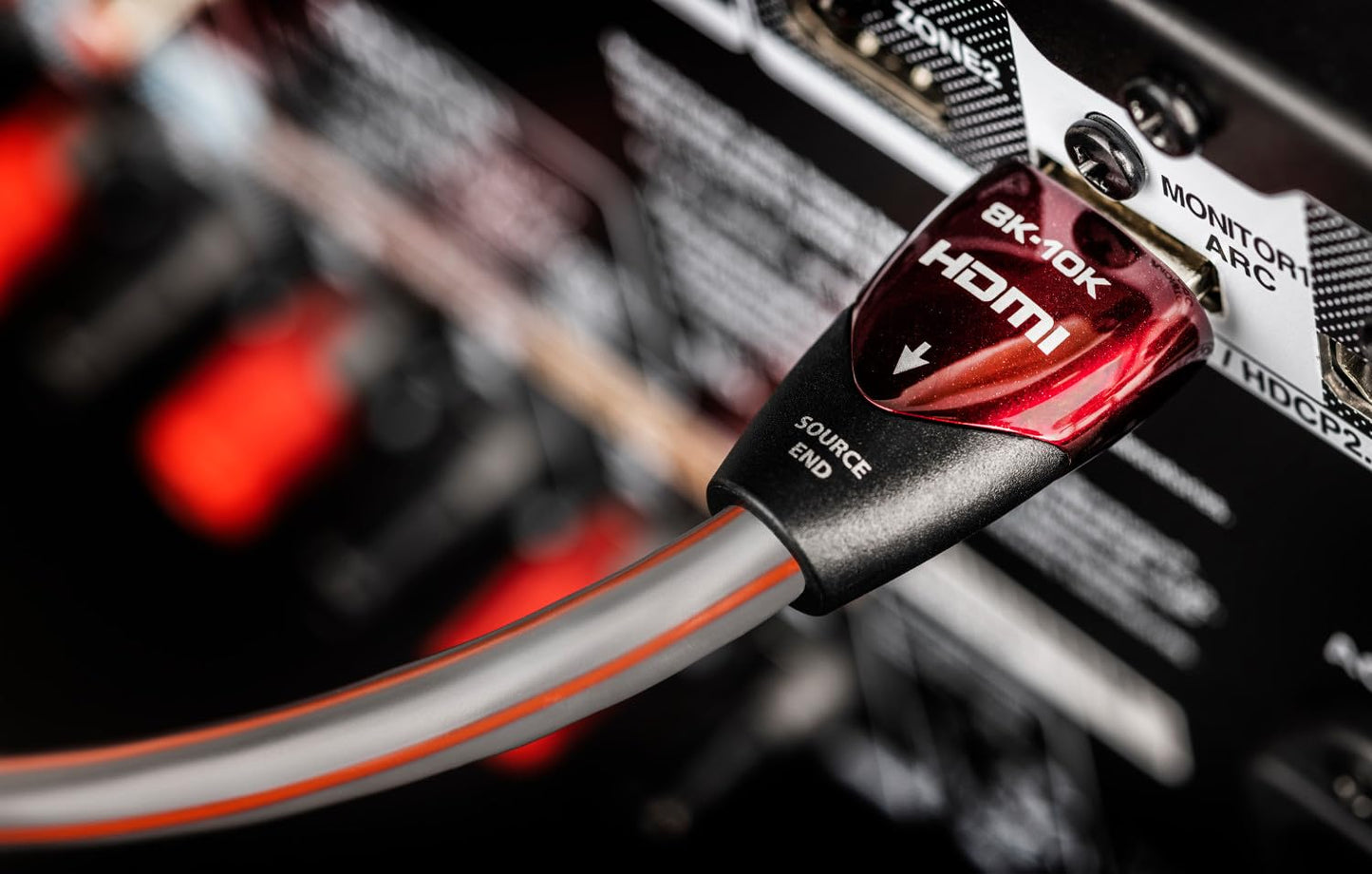 AudioQuest Cherry Cola 48 2.1 HDMI Cable - 4K/8K Ultra HD, in-Wall Rated, High-Speed, 48Gbps, HDR, eARC - 10m