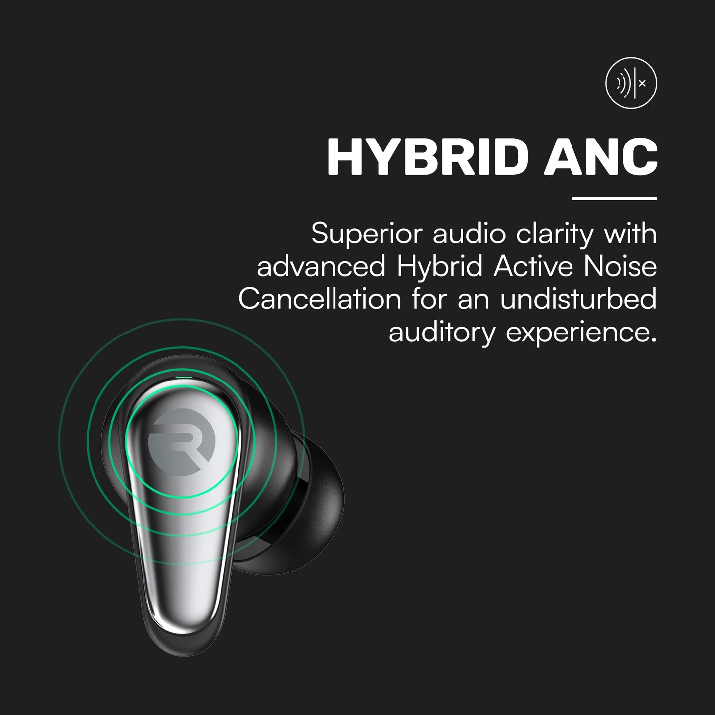 Raycon Pro Earbuds Wireless Bluetooth + 6 Microphones with Hybrid Active Noise Canceling, Sweat & Water-Resistant Earphones, Premium Wireless Ear…