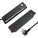 8 Outlets Dual Side USB C Recessed Power Strip Flush Mount Charging Station Built in Desk Multiple Power Socket for Furniture Cabinet Table Conference