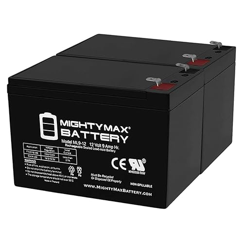 Mighty Max Battery 12V 9AH Replaces CyberPower Intelligent 1500VA UPS - 2 Pack