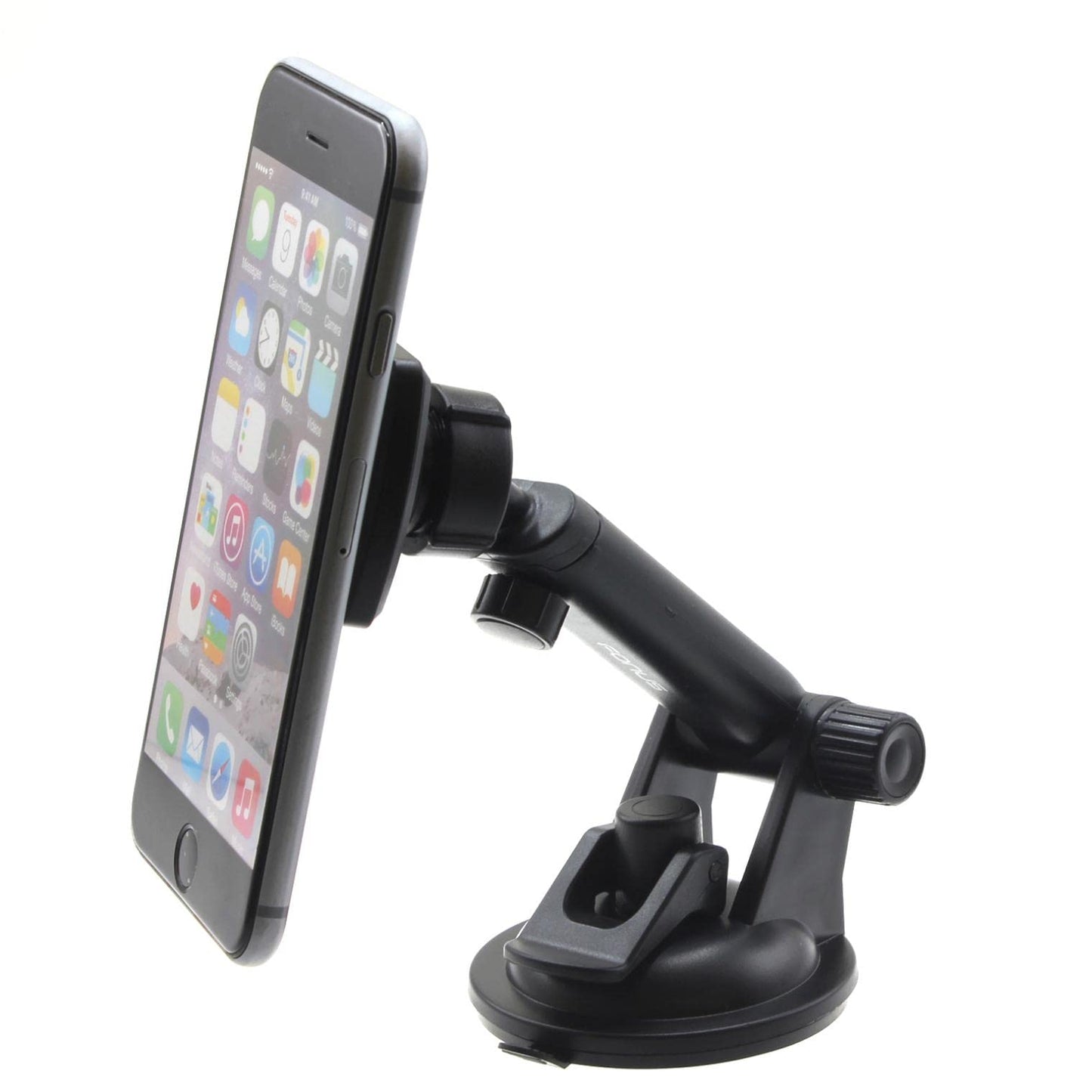 DNRPrime Car Mount Magnetic Holder Dash for Pixel 6, Pro - Windshield Telescopic Strong Grip Strong Magnets Compatible with Google Pixel 6, Pro Black