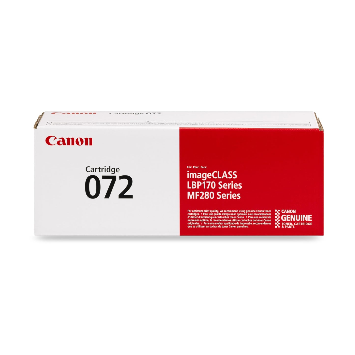 Canon Genuine 072 Black Toner Cartridge Compatible with MF280 Series and LBP172dw