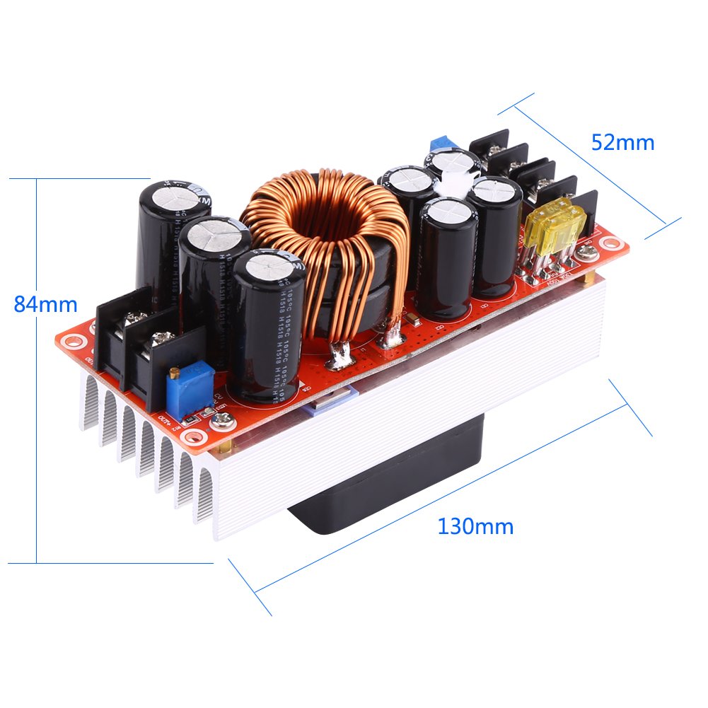 DC Boost Converter, 10~60V to 12~90V 1500W 30A DC-DC Converter Power Source Boost Module