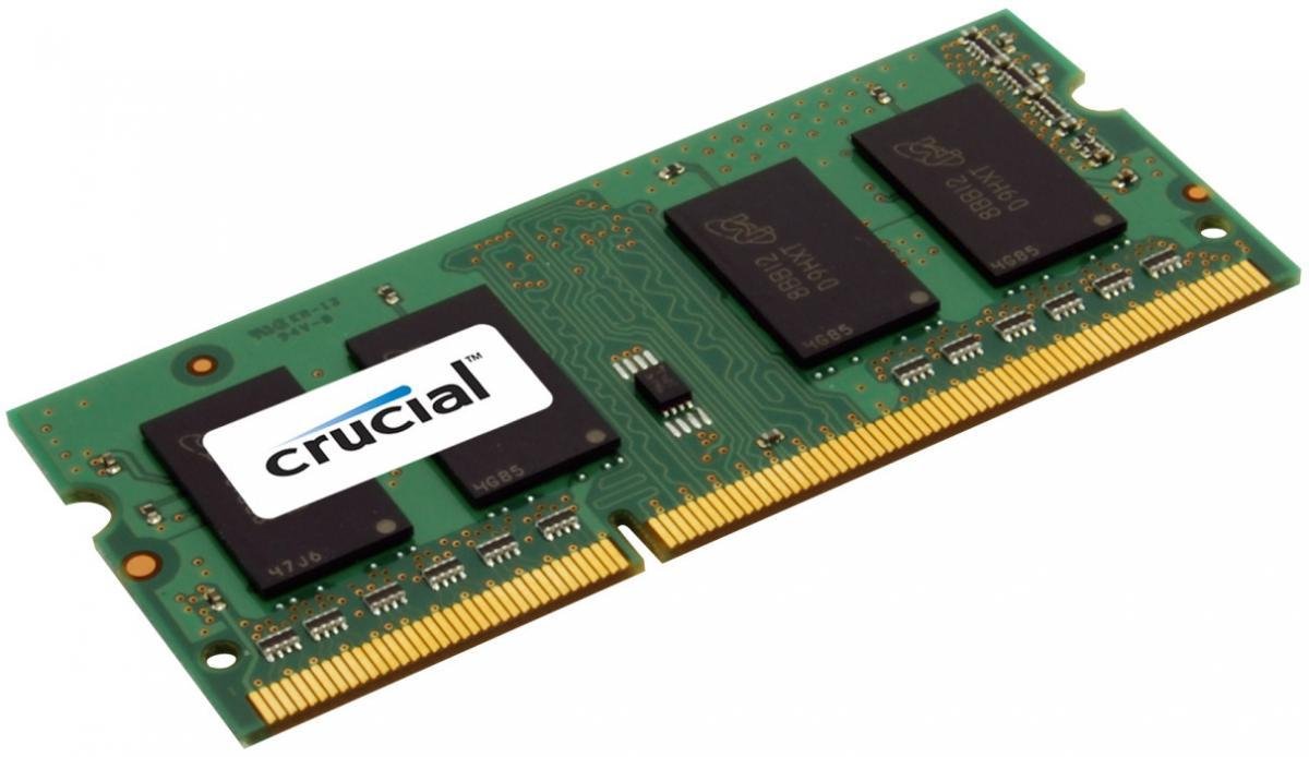 Crucial Technology 4GB, 204-pin SODIMM, DDR3 PC3-8500,