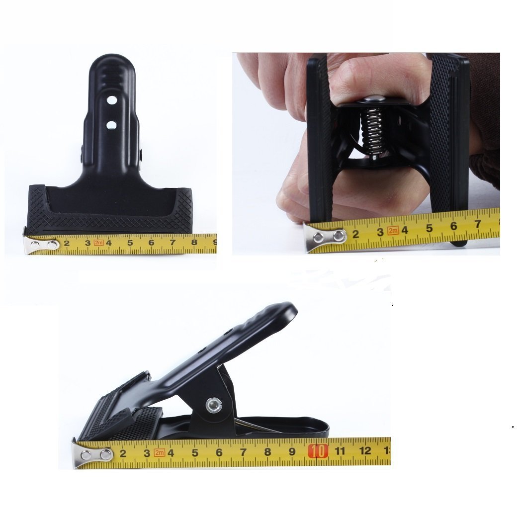 SLOW DOLPHIN Tripod Camera Clip Clamp Flash Reflector Holder Mount with 1/4 Inch Screw 360 Degree Swivel for Studio Backdrop Camera SLR, Digital SLR
