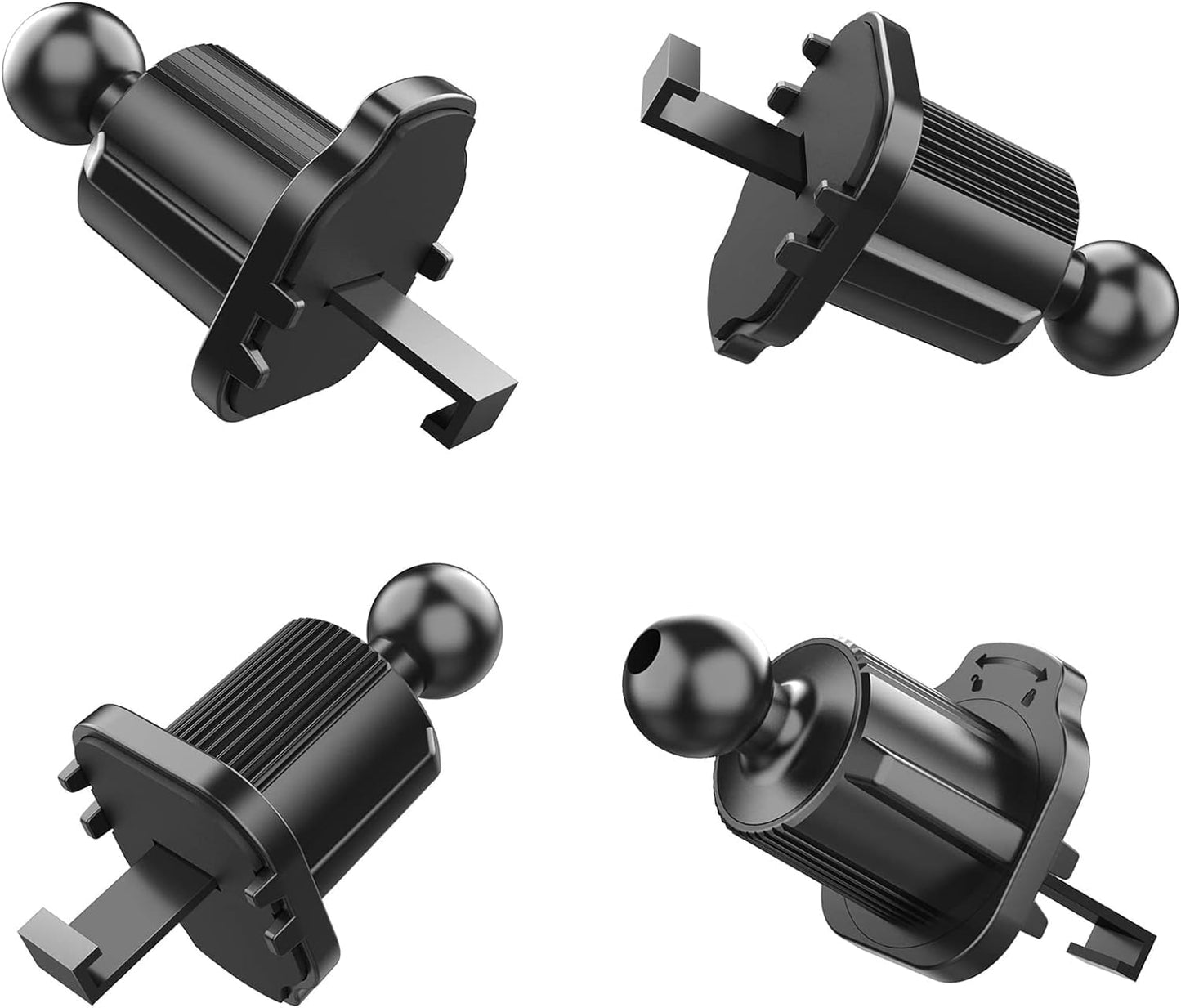 GANPUB Black Universal Air Vent Clip for Car Phone Mount Cellphone Holder Vent Grip W Joint Ball Dia- for Most Car Bracket Universal Air Vent Clip