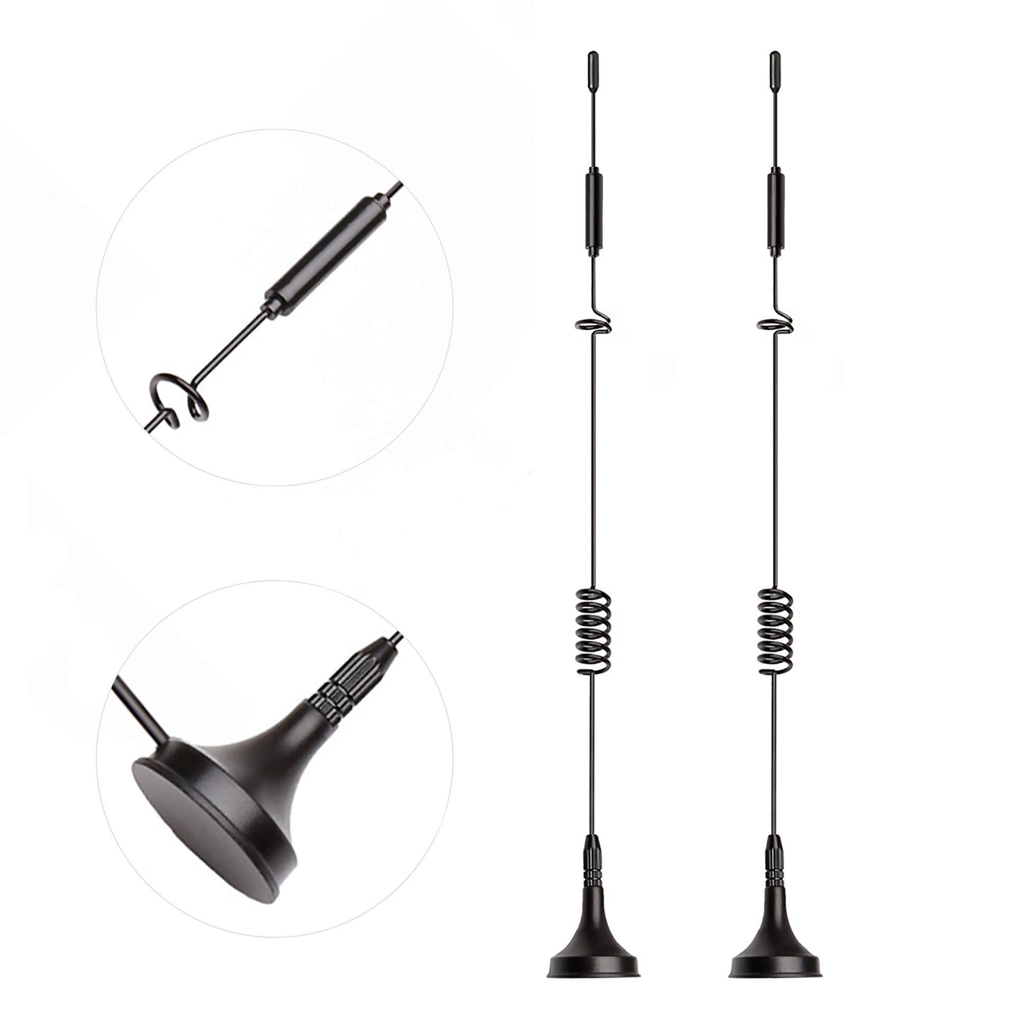 Bingfu 4G LTE Antenna 8dBi Magnetic Base MIMO SMA Male Antenna (2-Pack) Compatible with 4G LTE Wireless CPE Router Cellular Gateway Industrial IoT