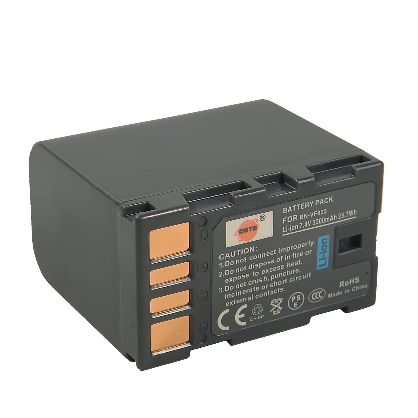 DSTE BN-VF823 BN-VF823U Li-ion Battery Compatible Jvc Everio GS-TD1 GY-HM70U GY-HM100U GY-HM150U GZ-HMZ1U GZ-MG230 GZ-MG255 GZ-MG275 GZ-MG330 GZ-MG335