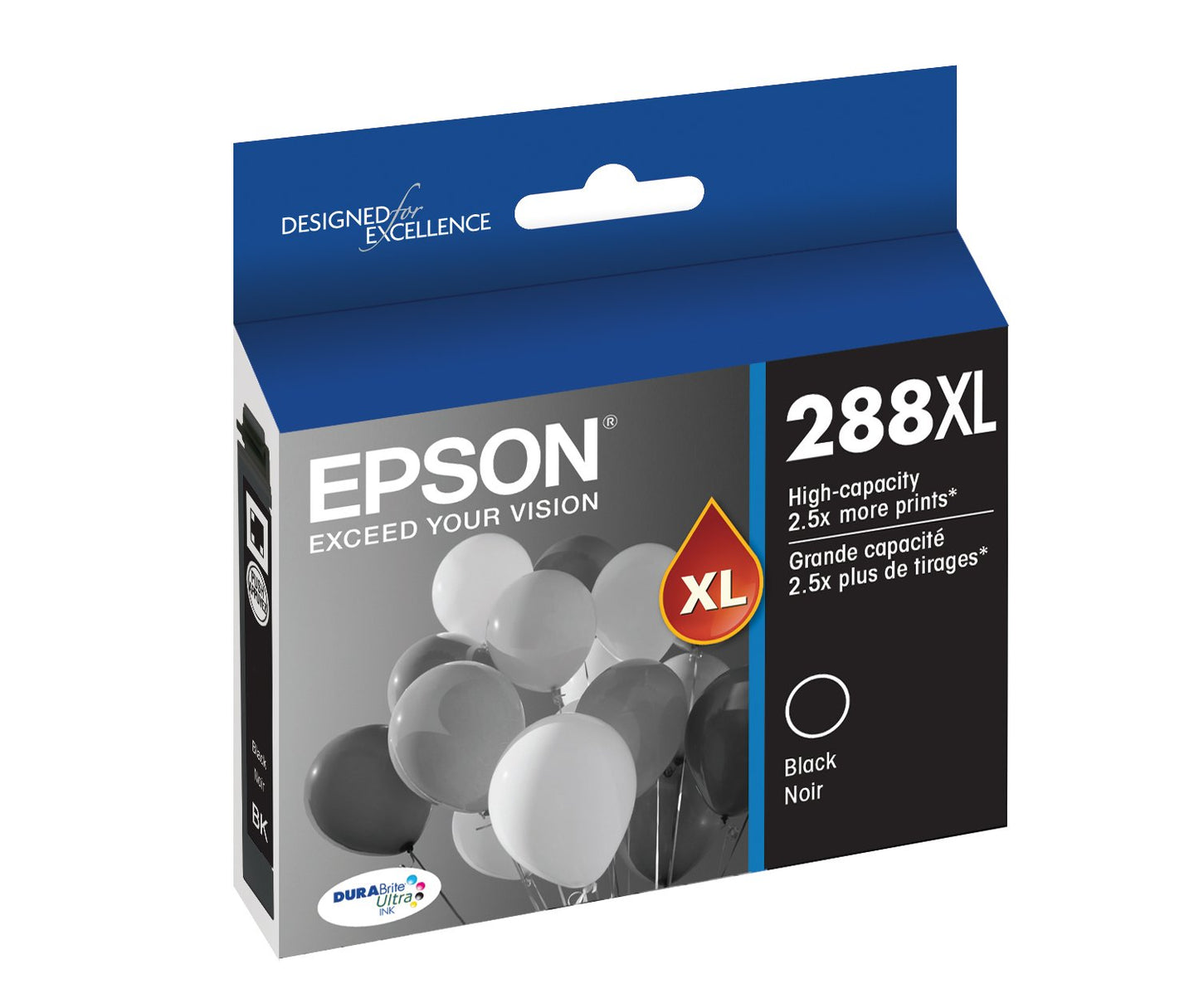 EPSON 288 DURABrite Ultra Ink High Capacity Black Cartridge (T288XL120-S) Works with Expression XP-330, 430, 434, 340, 440, 446