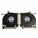 Landalanya Replacement New Laptop CPU and GPU Cooling Fan for DELL Alienware X17 X17 R1 X17R1 CN-0X63JW CN-09DNWT EG50061S1-1C050-S9A