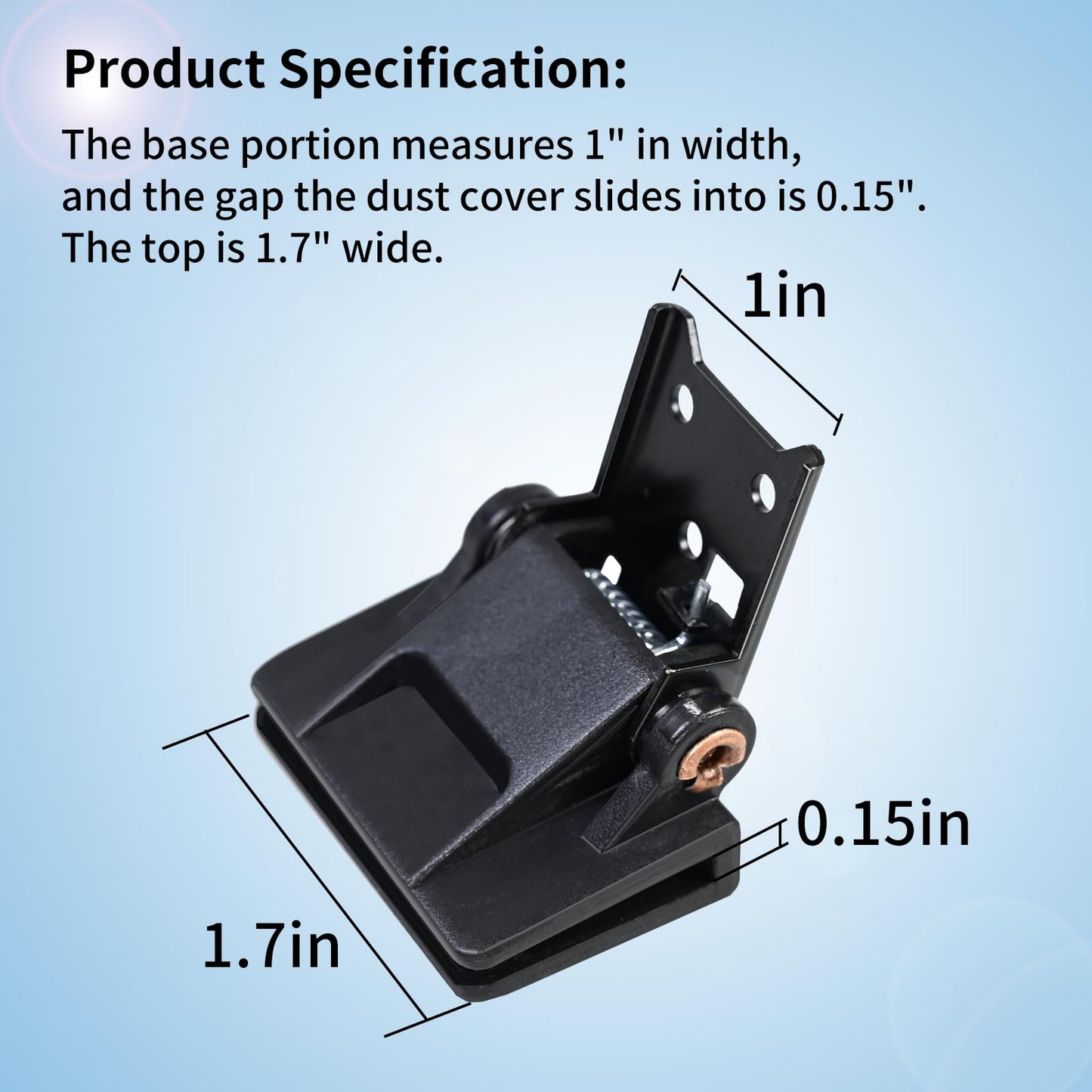 2 Pcs Vsttar Dust Cover Hinge Turntable Parts Compatible with Akai AP-206,AR - AR The Turntable,BSR - Quanta 450SX,Kenwood - KD-40R,Sony