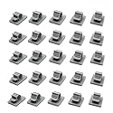 Xiaoyztan 50 Pcs Adjustable Cable Clips Self Adhesive Backed Nylon Wire Holder (Grey)