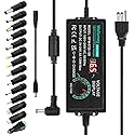 120W Universal Power Supply Adjustable DC 3V ~ 24V Variable Switching AC/DC Adapter 100V-240V AC to DC 24V 5A Converter with 14 Tips & Polarity…