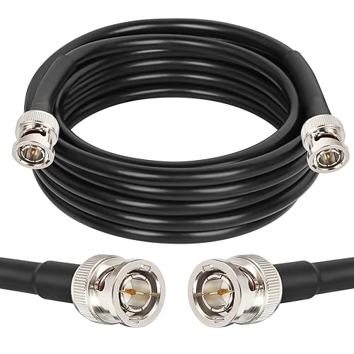 XRDS -RF 12G SDI Cable 10FT, SDI Video Cables 3G/6G/12G 75ohm BNC Male Cable Supports HD-SDI/3G/6G-SDI/4K/8K for Video Security Camera SDI Converter