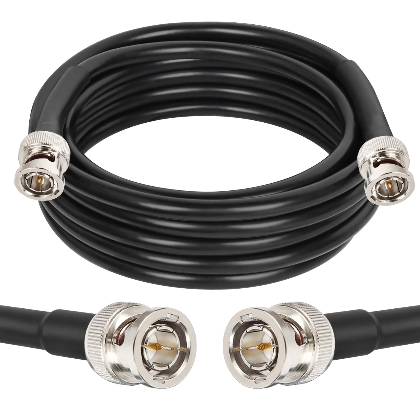 XRDS -RF 12G SDI Cable 10FT, SDI Video Cables 3G/6G/12G 75ohm BNC Male Cable Supports HD-SDI/3G/6G-SDI/4K/8K for Video Security Camera SDI Converter