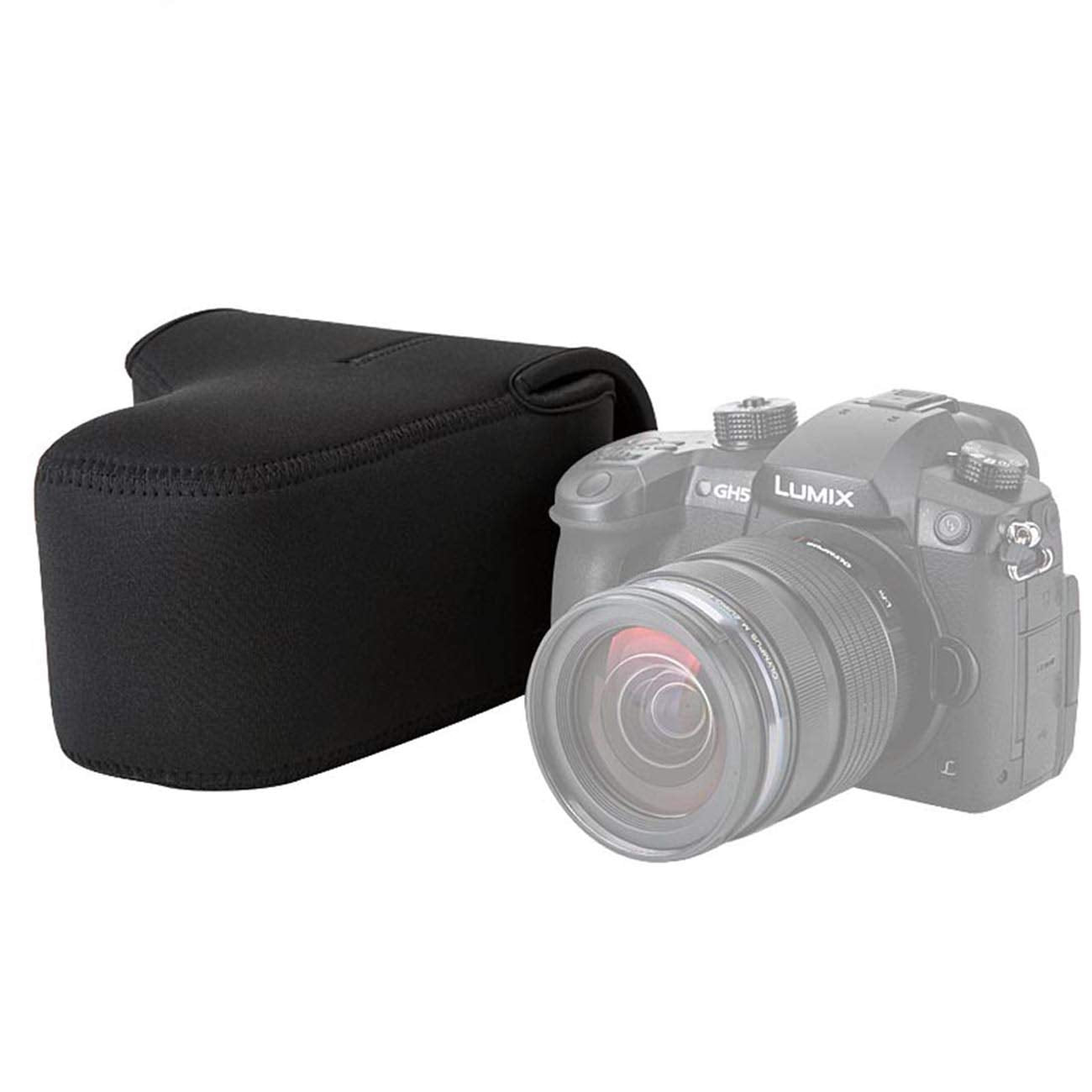 JJC Ultra Light Neoprene Camera Case Pouch Bag for Canon EOS R EOS RP +24-105mm Lens, 80D 70D 750D +18-135/17-85/18-55mm, Nikon D7500 D7200 D5500
