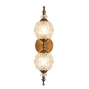 TLOLGT Vintage 2 Light Bathroom Wall Sconces, Bathroom Lighting Fixtures Wall Light Antique Wall Lamp Brass Vanity Light Over Mirror for Bedroom