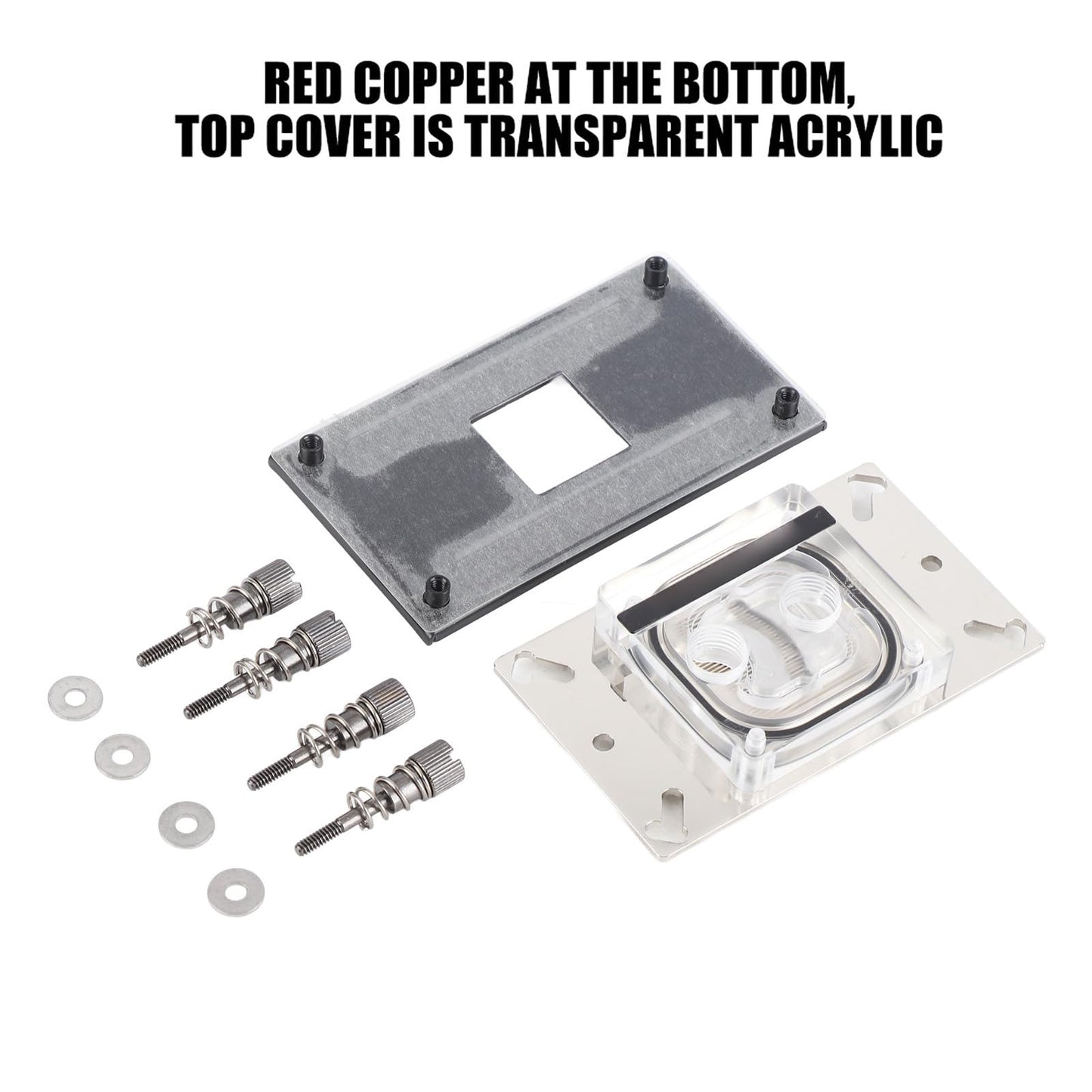 AM4 Waterblock, AM4 CPU Waterblock, CPU Water Cooling Block for AM2, AM3, AM4, Water Block CPU AM4 Socket Copper Base