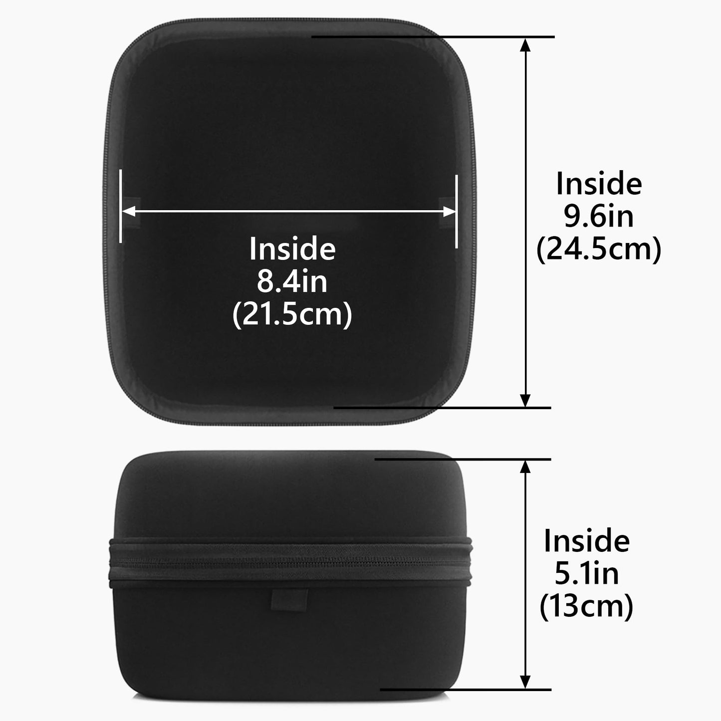 Geekria Shield Case for Large-Sized Over-Ear Headphones, Replacement Protective Hard Shell Travel Carrying Bag with Cable Storage, Compatible