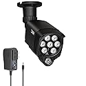 LONNKY LED IR Illuminator Wide Angle 8-LEDs 90 Degree 100Ft IR Infrared Flood Light for CCTV Security Cameras, IP Camera, Bullet Camera, Dome Camera