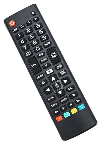 Replaced Remote Control Compatible for LG 43UH610UJ 40LH5300-UA 49UH610A-UJ 42LF6500UB 55UH6030UC 55LH575A-UE 55UJ6580 HD LCD LED Smart TV