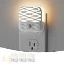 Dawnrise 3 Pack Night Lights Plug into Wall,Motion Sensor Nightlights Indoor with Warm White for Stairs, Hallway, Living Room, Kitchen, Entrance