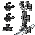 Rctiotuw Universal Sports Camera Mount, Double Clamp with 360° Magic Arm, Heavy-Duty Ball Head Mount, for GoPro,360 Stabilizer (Medium)