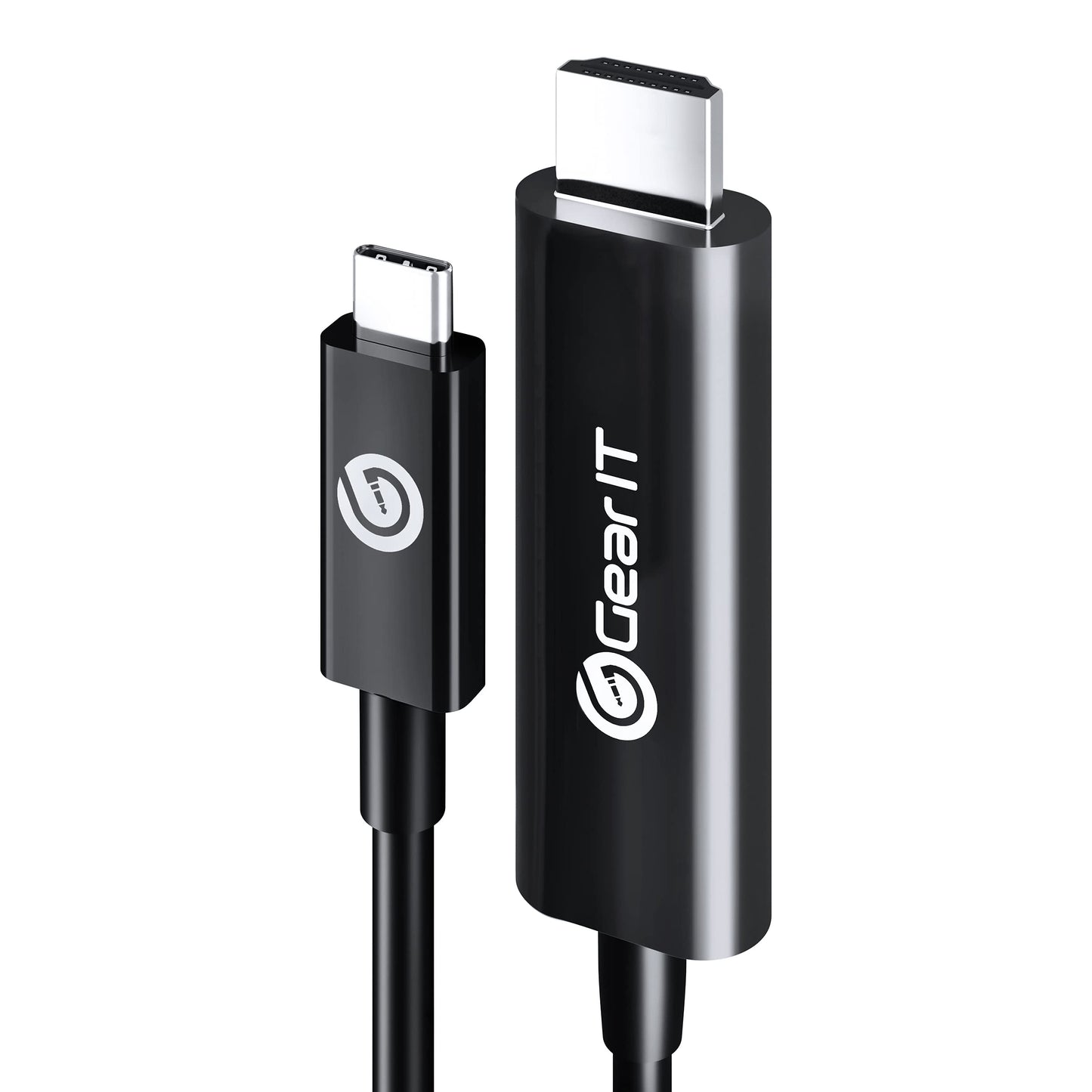 GEARit USB-C to HDMI Cable 4K@60Hz, Type C Thunderbolt 3/4 Compatible for MacBook Pro 2020, iPad Pro 2020, iPad Air 4, Galaxy S20, ChromeBook Pixel