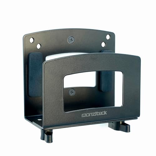 Monzlteck Adjustable Small Device Wall Mount Or VESA Mount Behind The Monitor |Design for Streaming Media Player, Switch, WII,Cable Boxes