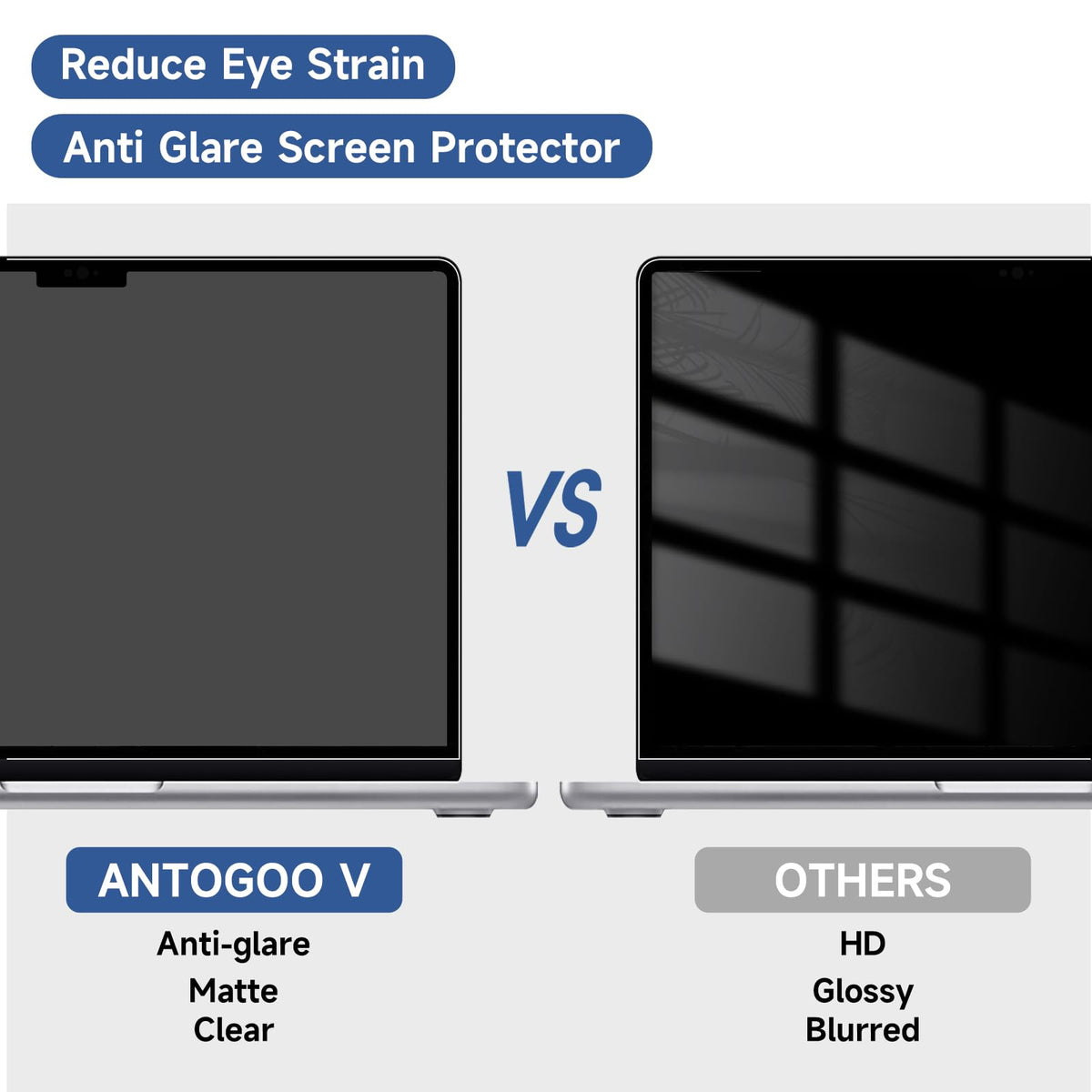 2 Pack Compatible with MacBook Air 15 Inch Screen Protector (2023-2026, M2, M3, M4, M5), Matte Anti Glare Film Anti Scratch Protector for Mac Air